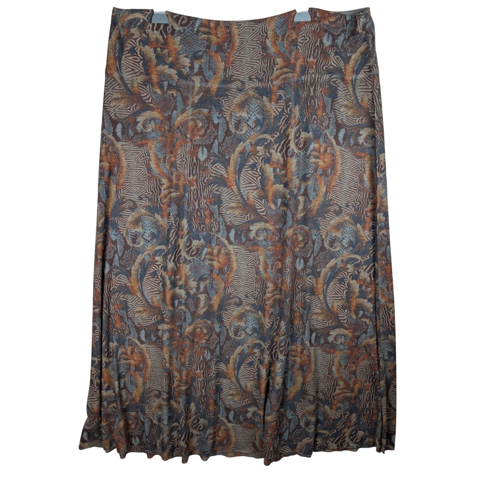 Soft Surroundings 2X Maxi Skirt Tapestry Paisley Print